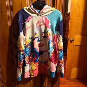 Vibrant Multicolor Marylin Monroe Hoodie